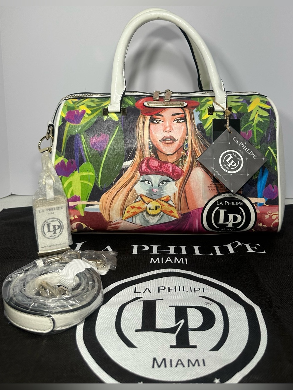 La Philipe Blooming Garden Shoulder/Satchel handbag
